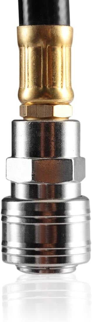 STAHLWERK Druckluft-Schlauchtrommel 20+2 m mit Aufroll-Automatik bis 18 Bar Standard-Schnellkupplung