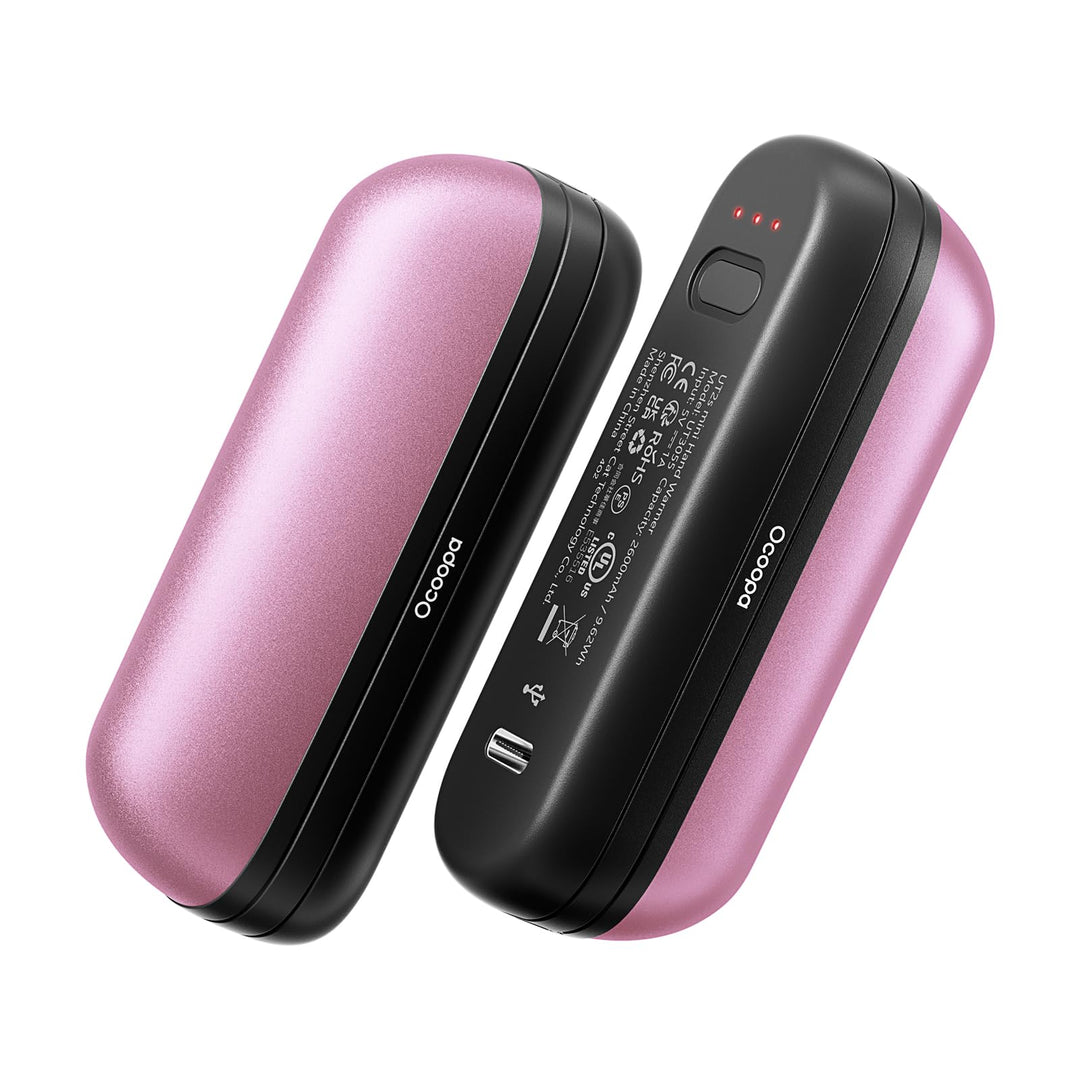 OCOOPA Handwärmer Taschenwärmer UT2S Mini, 5200mAh, Handwärmer Magnetisch Elektrisch 2er Set, Tasche
