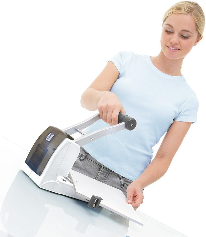 Rapesco 1404 Germ-Savvy Antibakteriell, ECO P1100 Kraftlocher, 100 Blatt, Soft Weiss Germ-Savvy ECO