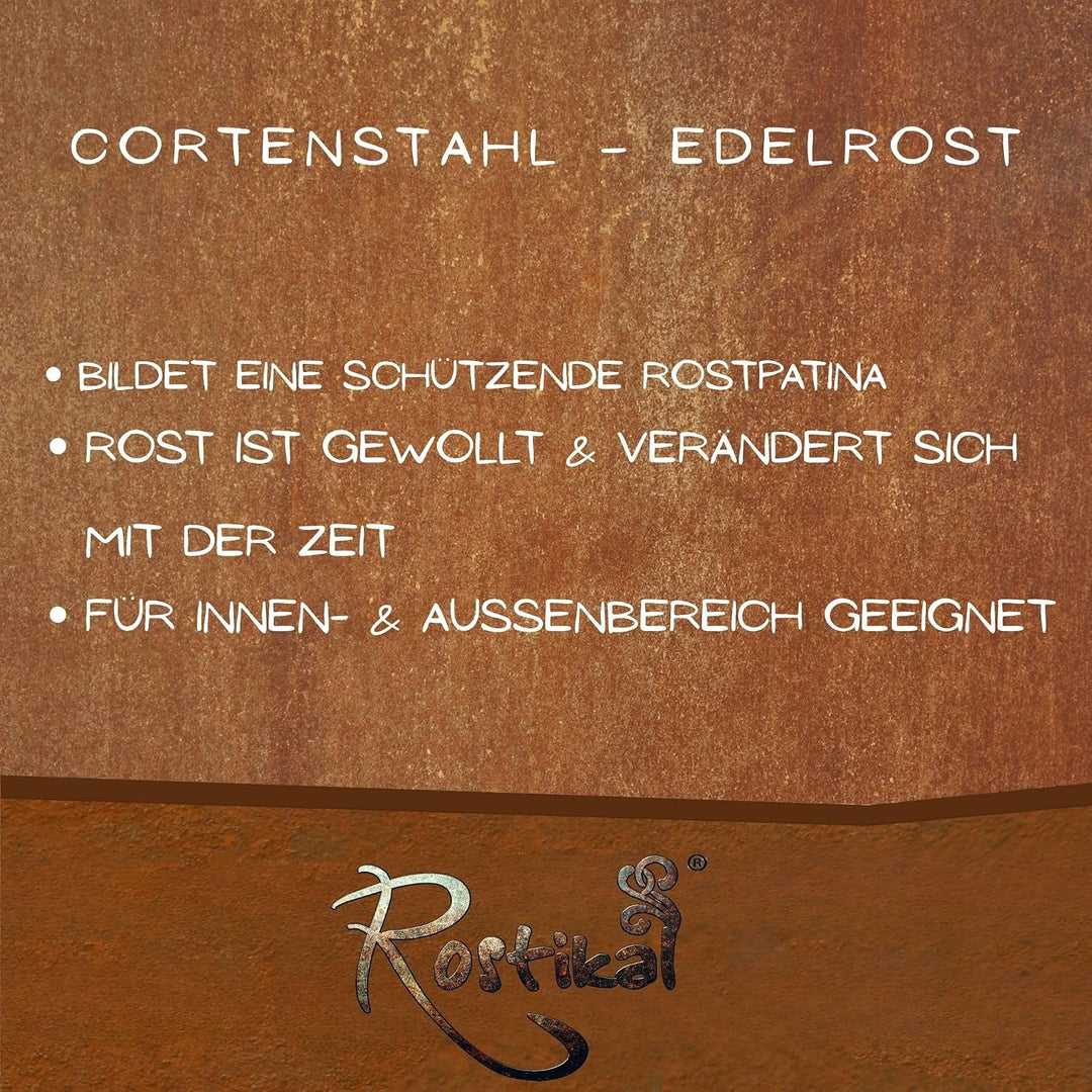 Rostikal Golfspieler Figur 40 cm aus Metall in Rostoptik, Golf Deko für Garten, Terrasse oder Wohnzi