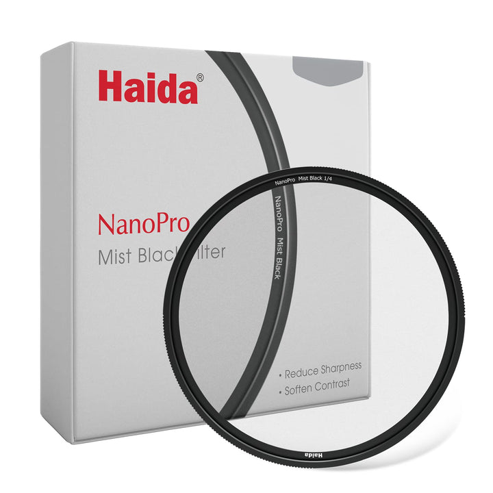 Haida 67 mm Nebel Black 1/4 Filter Diffusion Effect Soft Glow Lens Filter (NanoPro Series), 67 mm