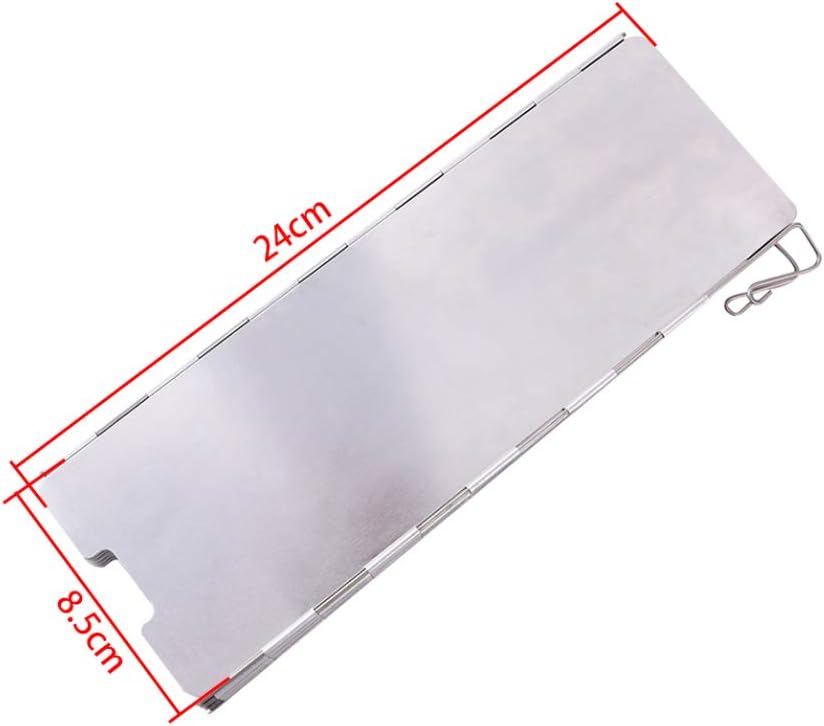 Outdoor Aluminium Windschutz Faltbar Windschutzscheibe Campingkocher Brennerwindschutzscheibe drauss