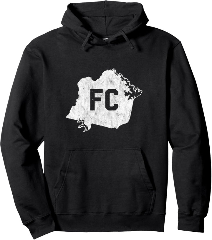 FC - Distressed Vintage Franklin County Virginia Graphic Pullover Hoodie