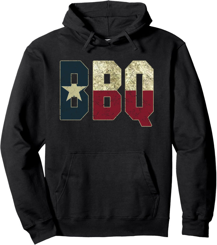 Lustiges Grill-Hemd BBQ-Texas-Flagge, das Vati-Witz-Grill Pullover Hoodie