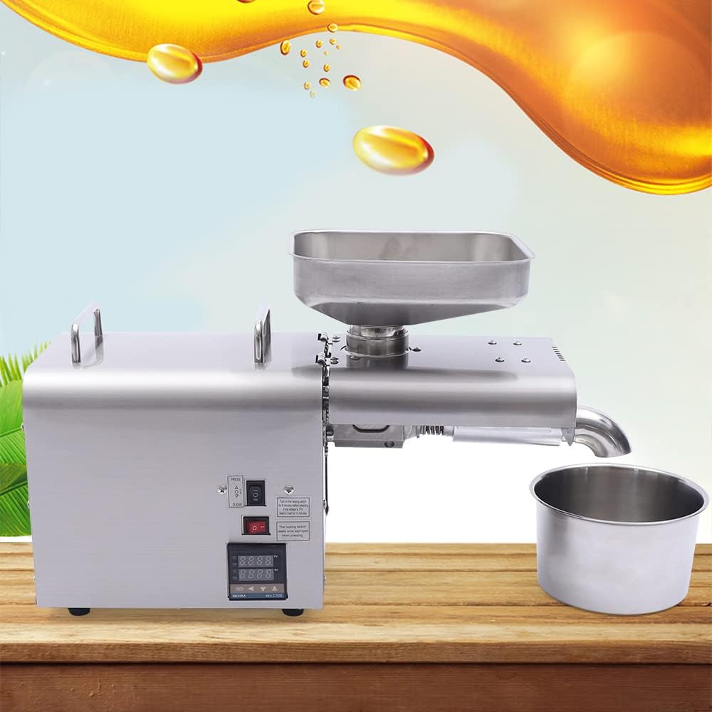 Edelstahl Ölpresse, Automatische Ölpresse Elektrisch Ölpressemaschine, Elektrische Ölpresse Aus Rost
