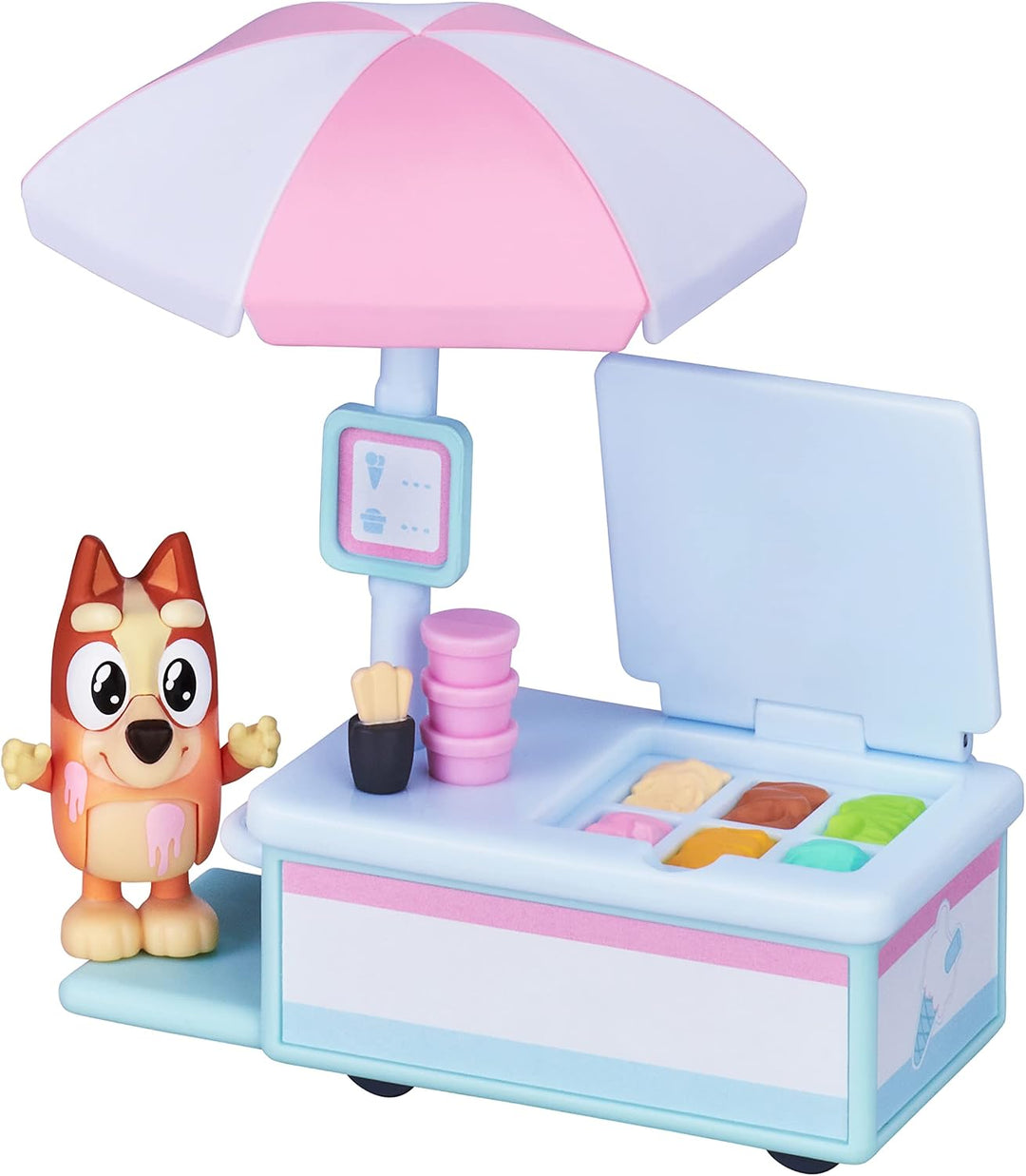 Bluey 90122 Ice Cream Cart Set, Black, Schwarzes