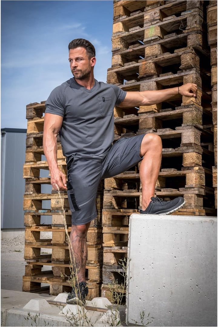 Leibwächter Kurzehose Short FLEXK Flex Line Kornblau-schwarz 48 Grau/Schwarz, 48 Grau/Schwarz