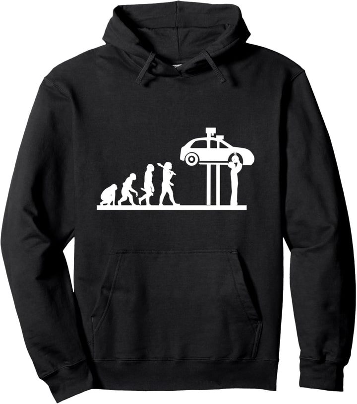 Mechatroniker KFZ Auto Schrauber Werkstatt Garage Evolution Pullover Hoodie