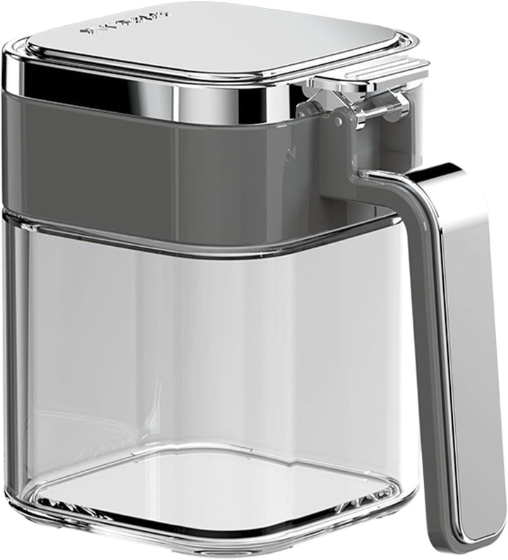 Gewürzbox aus, 380 ml, Vorratsdose mit luftdichtem Deckel, Küchen-Organizer mit transparentem Design