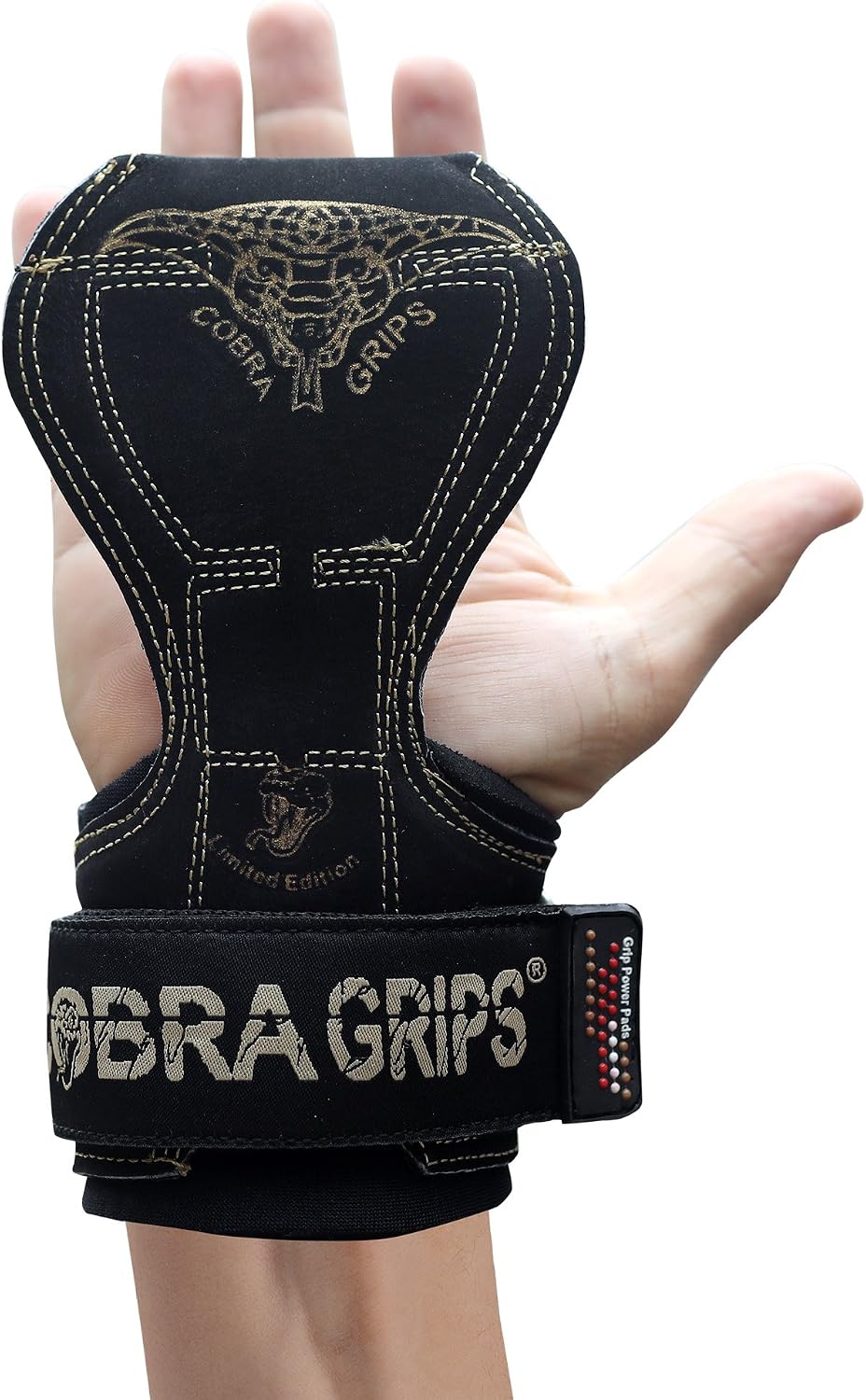 Cobra Grips V2 Lifting Griffe Gewicht Versa Handschuhe Alternative Power Pro schwarzes Leder, Pro sc