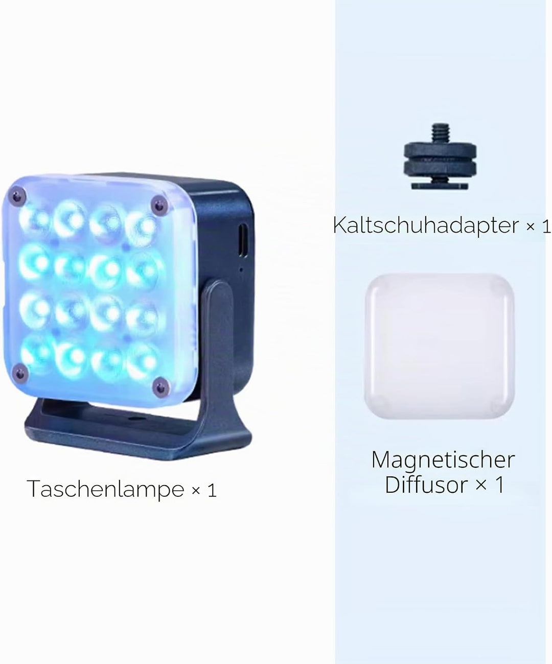 Nanlite Pico Tragbares LED-Fülllicht – Vollfarb-RGB, Snap-On-Aufsatz für Telefon-/Kamera-Fotografie,