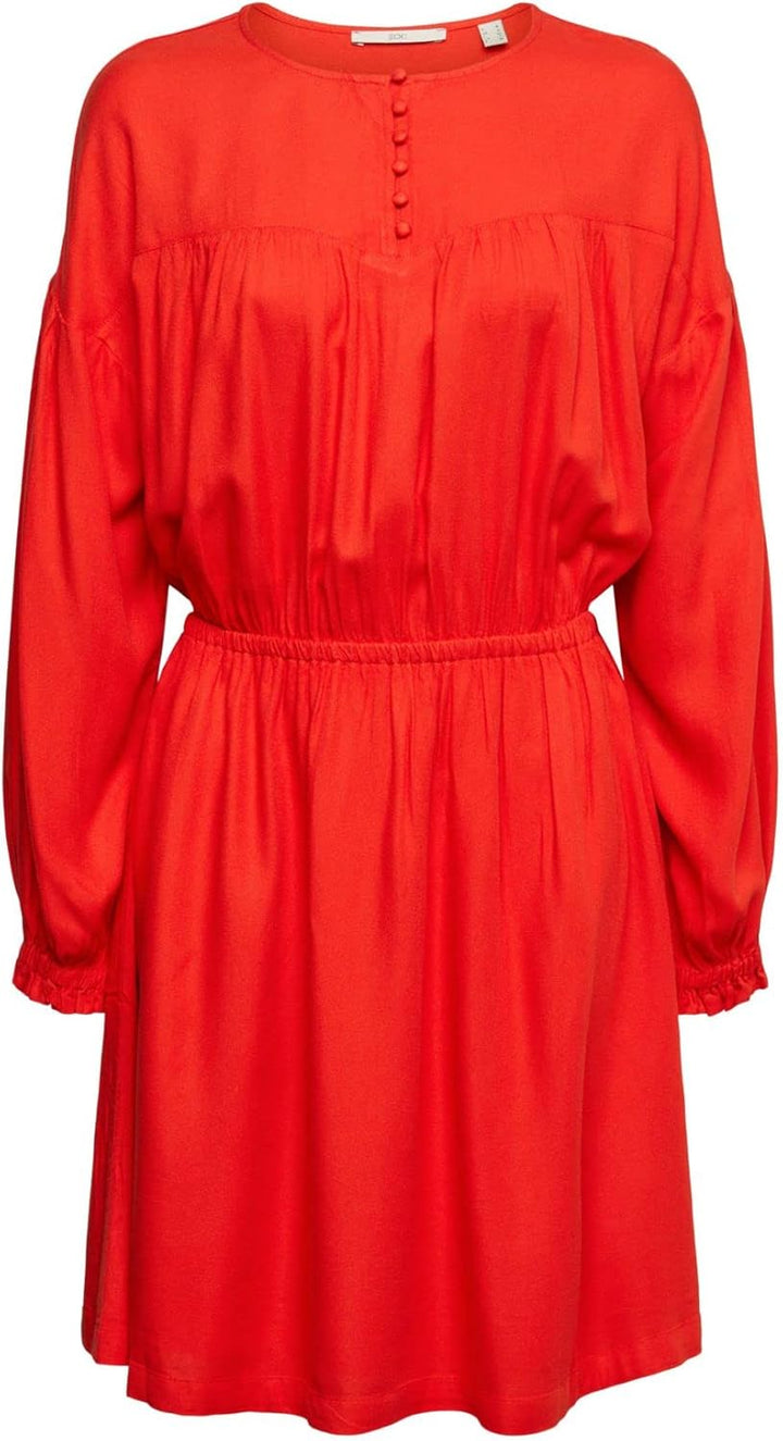 ESPRIT Damen Kleid M 635/Orange Red, M 635/Orange Red