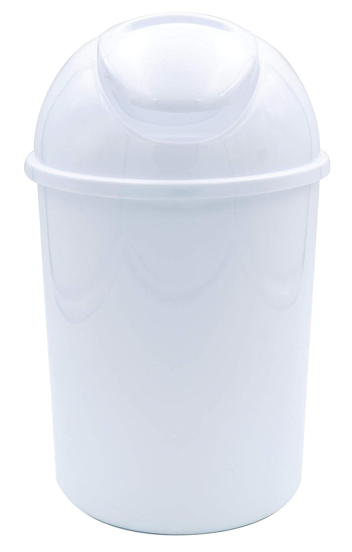 RIDDER Kosmetikeimer, Abfalleimer mit Schwingdeckel Eco 5 L weiss, Wei&amp;