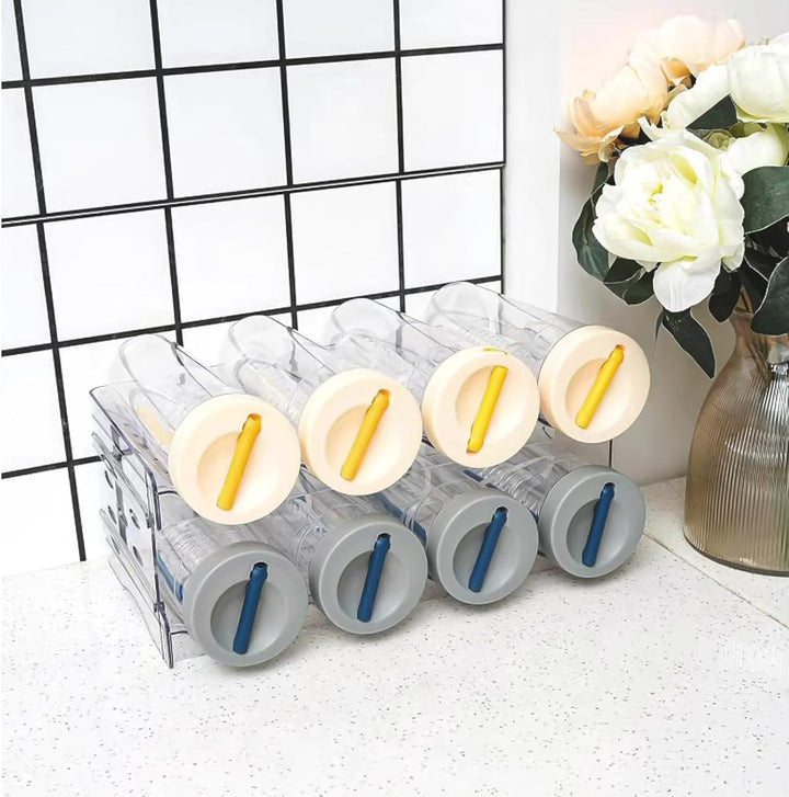 Kühlschrank Organizer Flaschen: 8 Flaschen Stapelbarer Flaschenhalter, Weinflaschen Halter, Weinflas