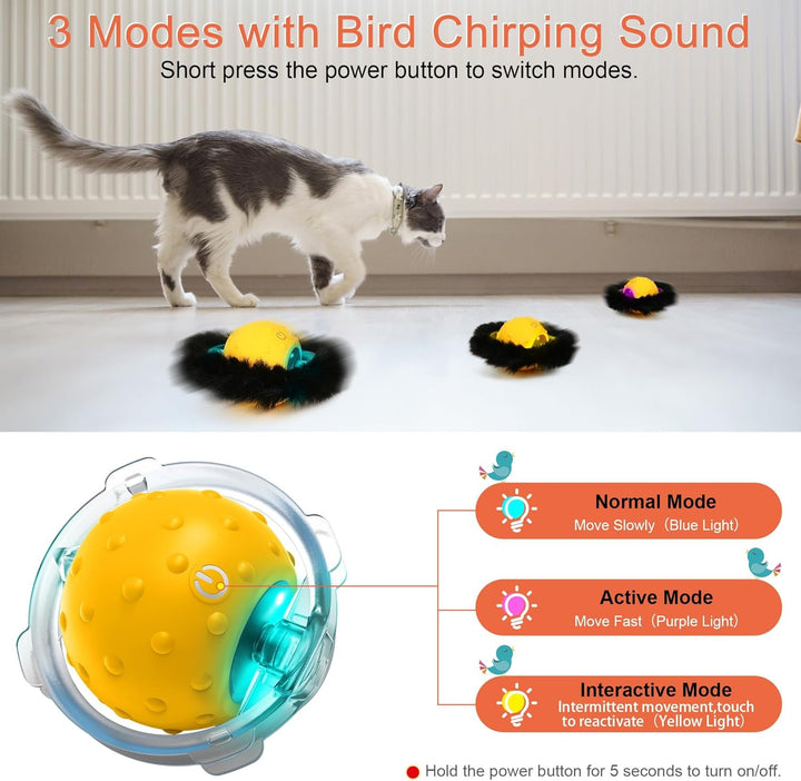 Interaktives Katzenspielzeug Selbstbeschäftigung, Leises Elektrisch Spielzeug Katzen Für Erwachsene
