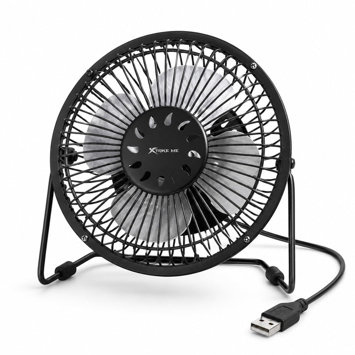 USB-Ventilator, Tragbarer Ventilator, Regulierbar, Hochleistungsventilator, Metallventilator, Tischv