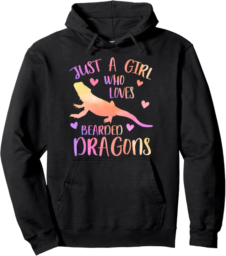 Nur ein Mädchen, das Bartagamen liebt Geschenk Pullover Hoodie