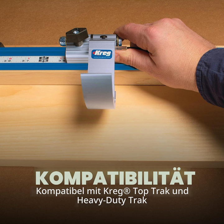Kreg Swing Stop klappbarer Anschlag (KMS7801) für Kappsägen, Bandsägen, Tischkreissägen oder Frästis