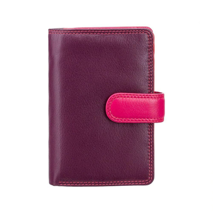 VISCONTI Twofold Leder Damen Geldbörse Rainbow Mehrfarbig Purse(RB51) RFID M Plum Multi, M Plum Mult