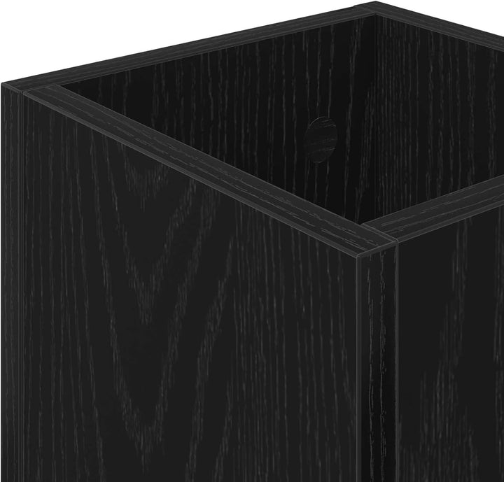 vidaXL Sonnenschirmhalter Schwarz Eichen-Optik 20 x 20 x 55,5 cm, Moderner Schirmständer aus Holzwer