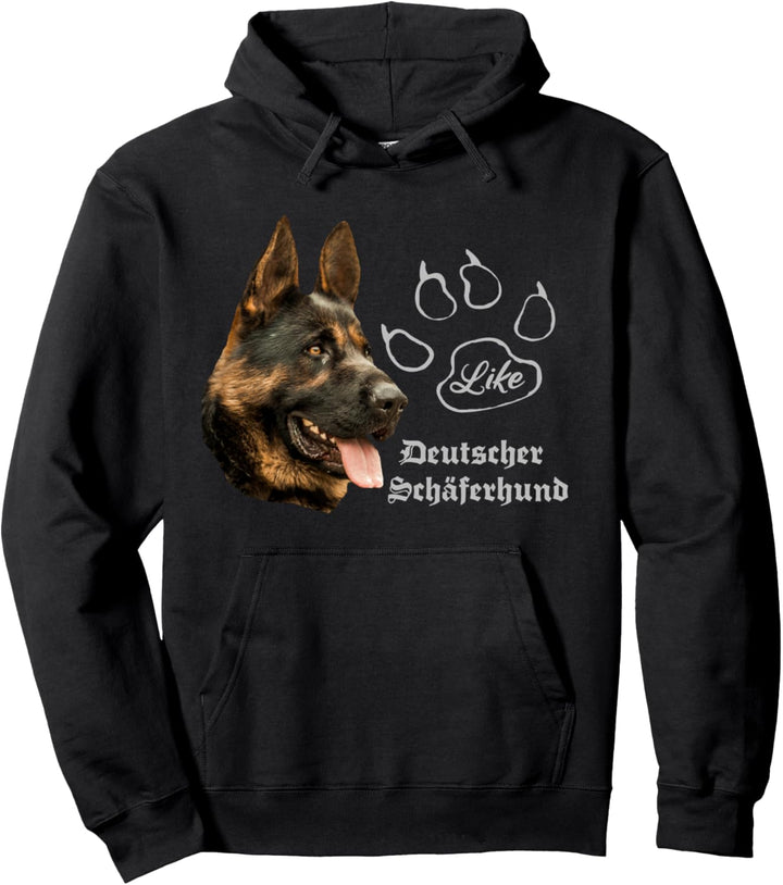 Schäferhund Hundesport Hoodie Pullover mit Hundepfote Pullover Hoodie