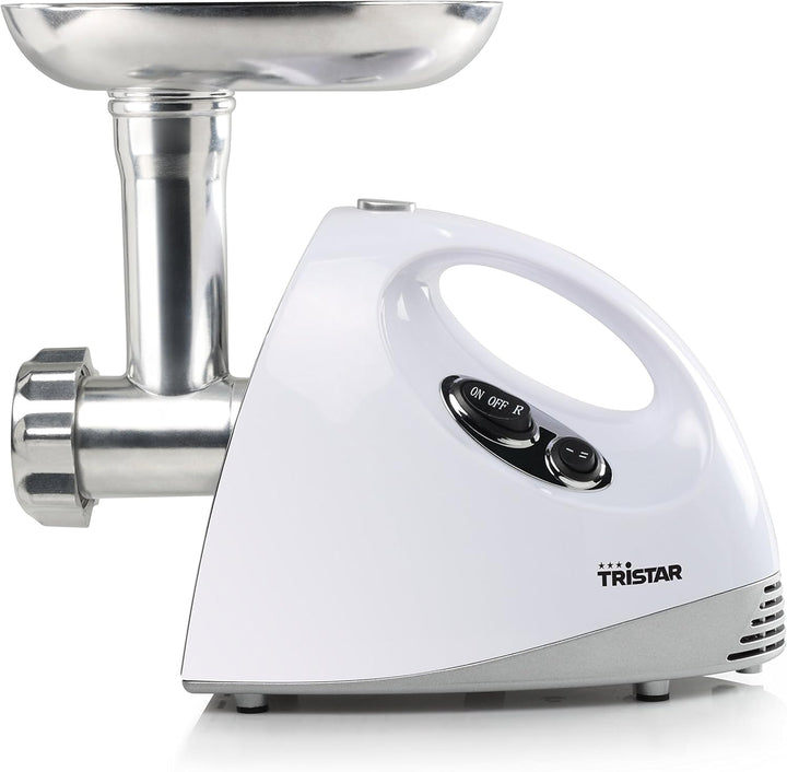 Tristar VM-4210 Fleischwolf – 3 Lochscheiben – Kompakt – Weiss – 1200 Watt