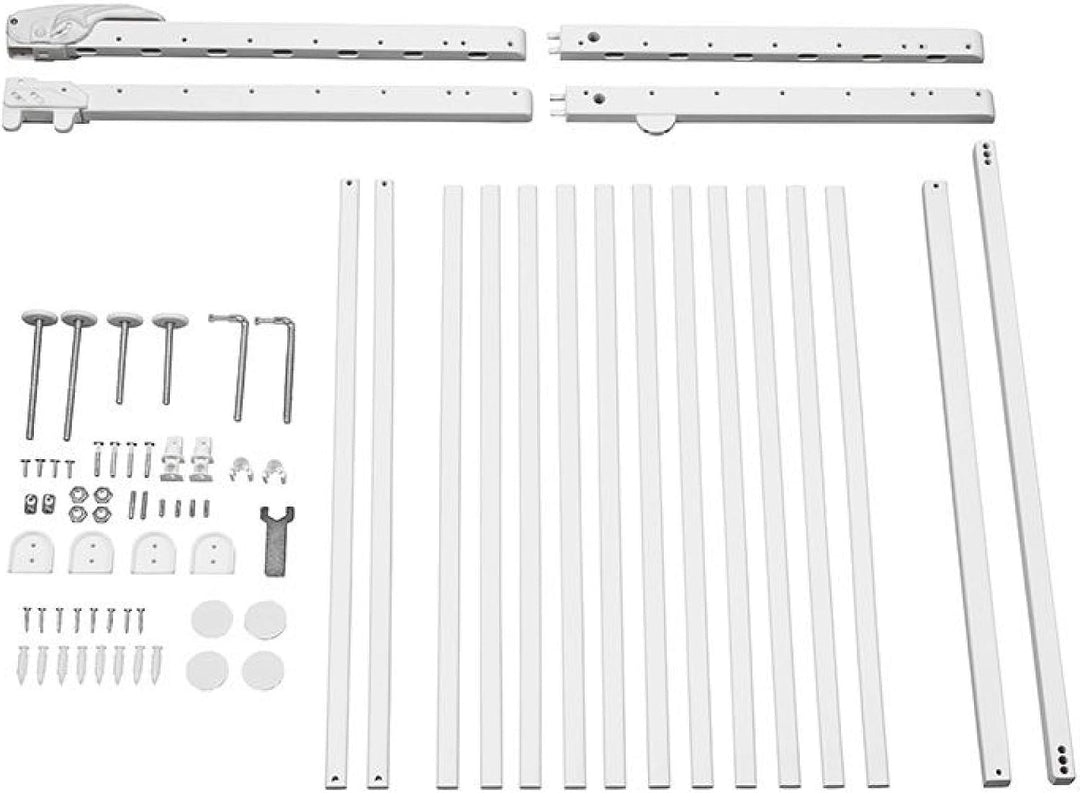 Badabulle Deco Pop Türschutzgitter/Treppengitter weiss, Schraub- oder Druckbefestigung (63,5-106 cm)