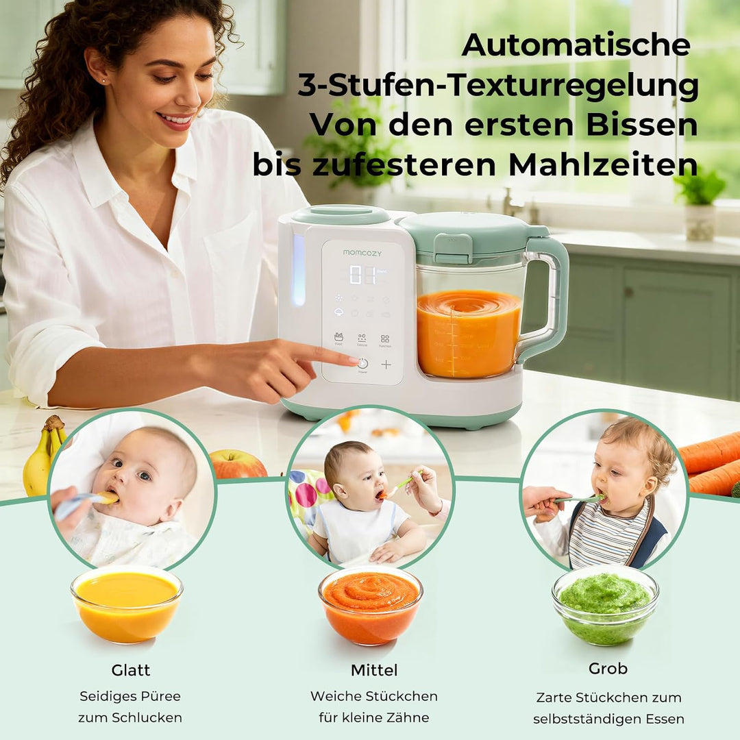 Momcozy AutoMeal Babynahrungszubereiter 450 ml BPA-frei