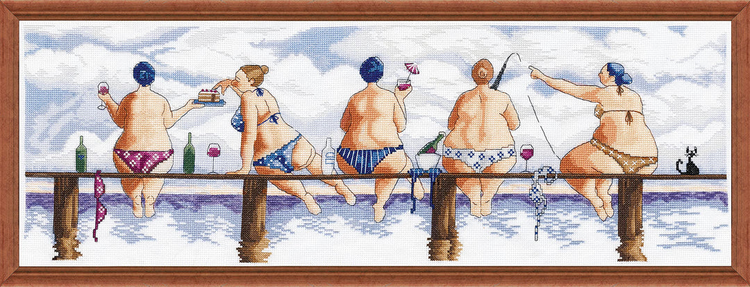 Design Works Crafts Dockside Kreuzstich-Set nach Zählmuster