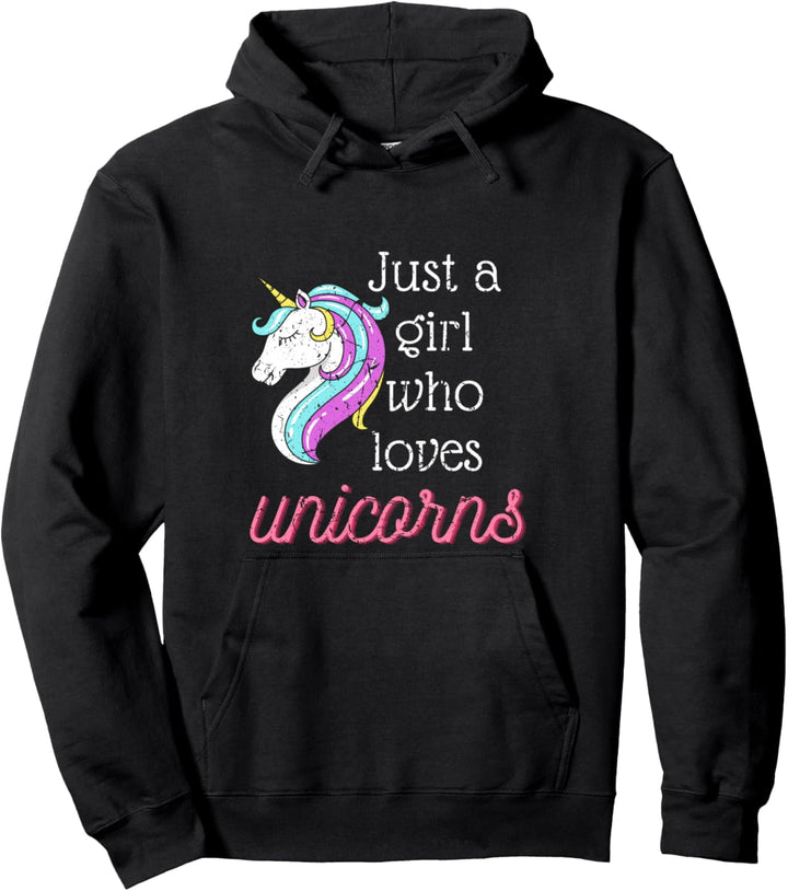 Einhorn Geschenk Nur ein Mädchen, das Einhörner Magische Pullover Hoodie