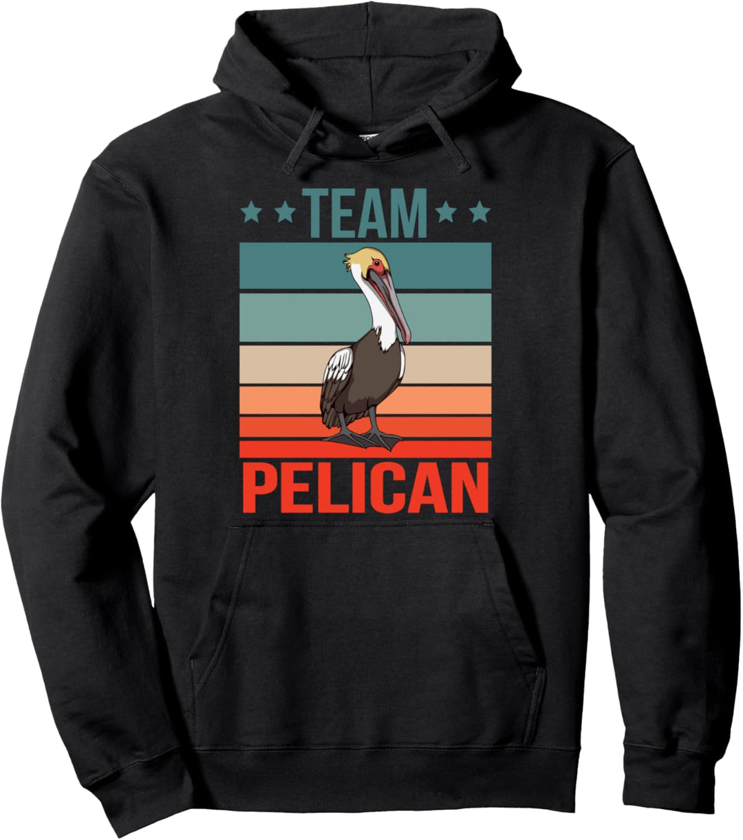 Team Pelikan Ornithologe Vogelkunde Pelikan Pullover Hoodie