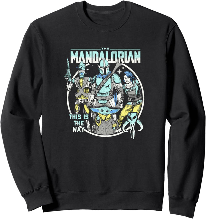 Star Wars: The Mandalorian Crew Pop Art Sweatshirt