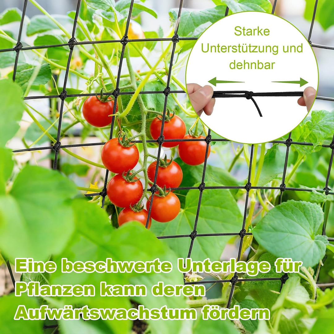 Scrog Netz 150x150 – Elastisches Pflanzen Grow Netz mit 225 Löchern &amp; 4 Metallhaken,Wachsen Zelt net