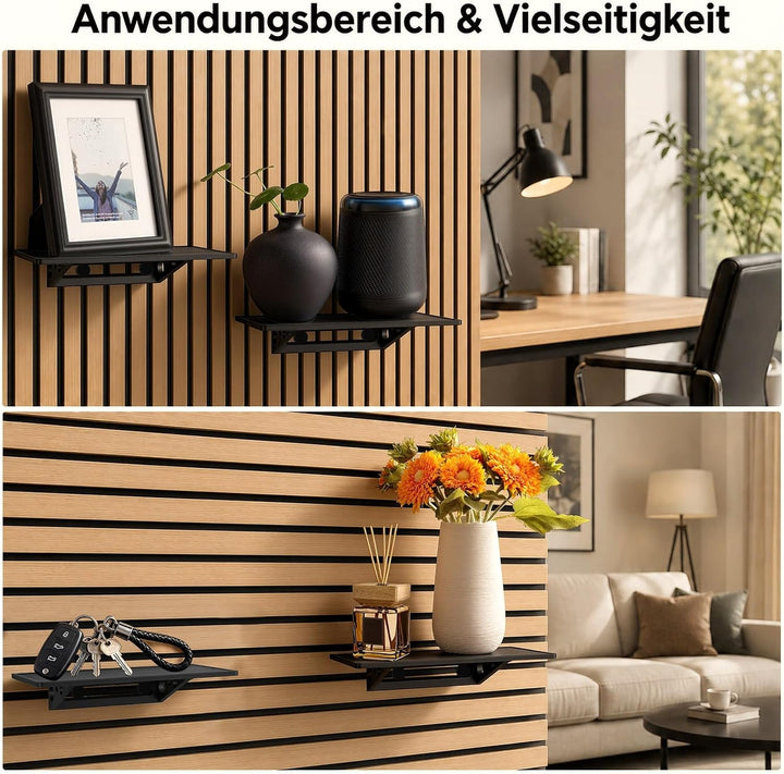 2 Stück Regal für Akustikpaneele Ohne Bohren