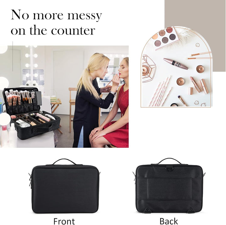 Joligrace Grosse Kosmetiktasche Schminktasche Reise Make up Tasche Kosmetikbeutel Make up Organizer
