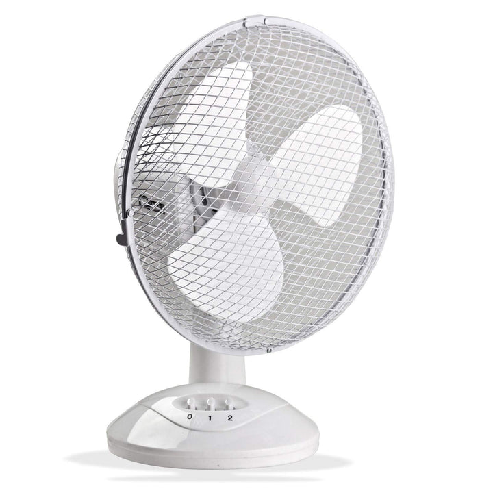 DEMA Tischventilator Ø27 cm – Ventilator, Schreibtischventilator, Standventilator – oszillierend, le