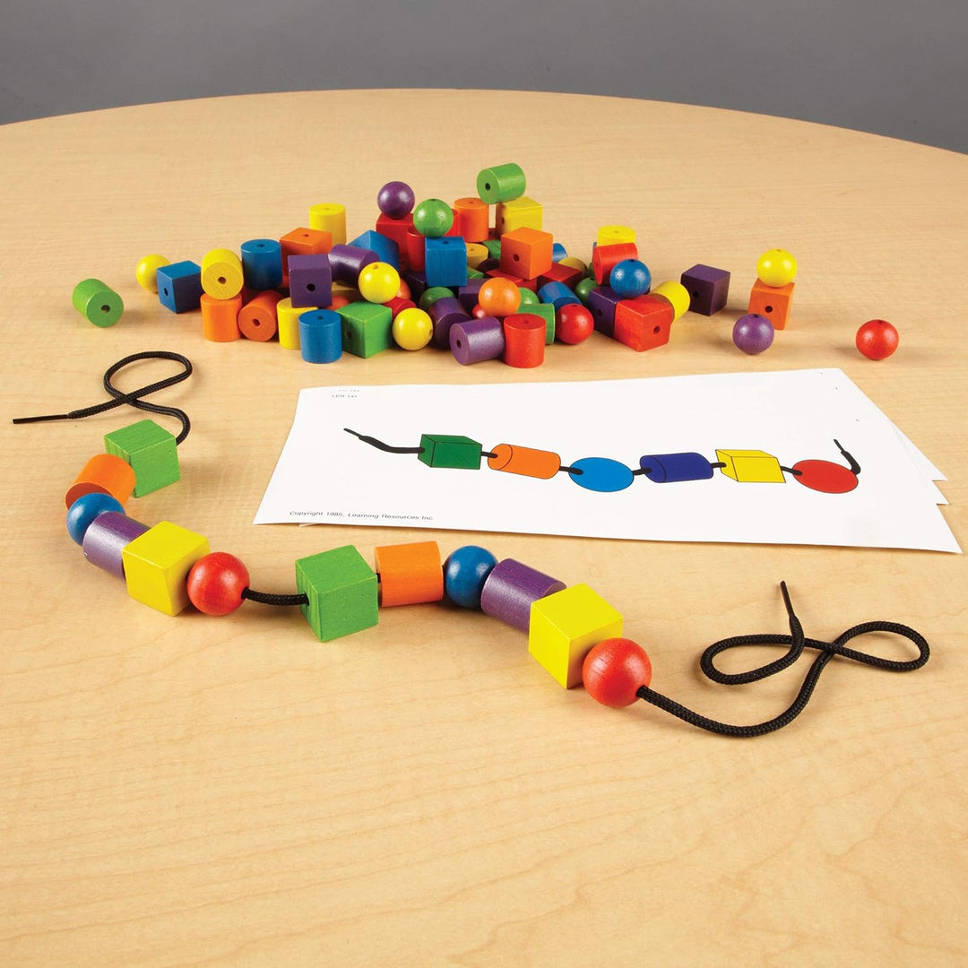 Learning Resources Perlen- und Musterkarten-Set, Perlen