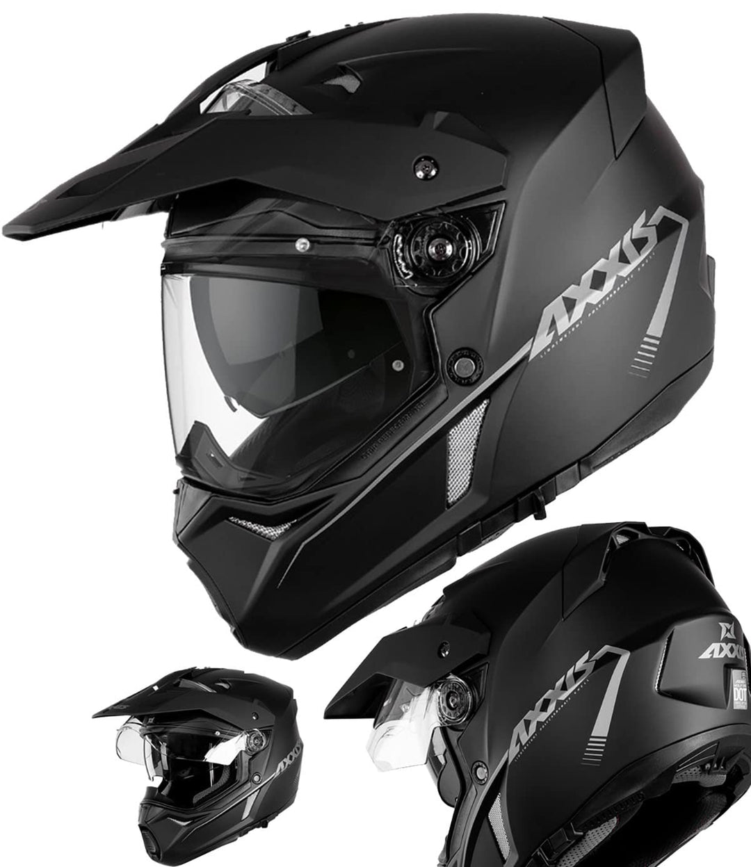 Axxis Wolf Cross Helm, Integralhelm, L