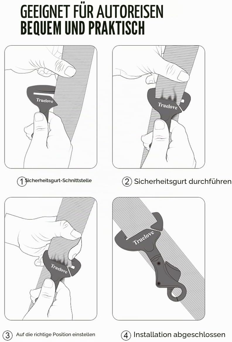Hunde Auto Sicherheitsgurt Sicherheitsschnallen Schloss,Hundesicherheitsgurt für Auto, robuster Auto