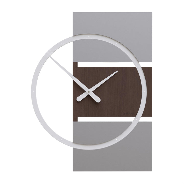 CalleaDesign 45 cm Adam Wanduhr aus Wengé-Eiche Wengé Eiche, Wengé Eiche