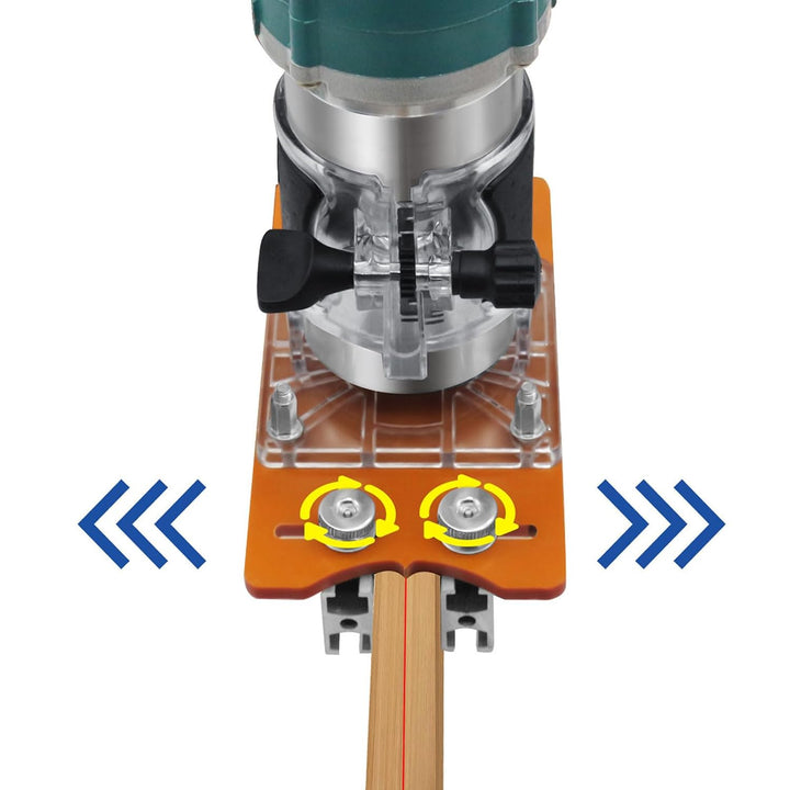 Sorandy 2-in-1-Kompaktbefestigungs-Schlitzhalterung, Multifunktionale Holzschneider-Fräsbasis, Holzf