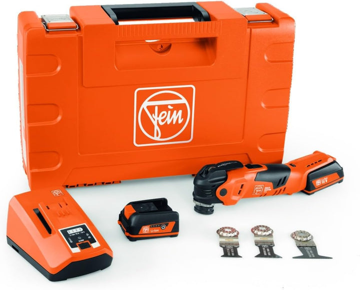 Fein Akku MULTIMASTER AMM 300 Plus Start (Multitool mit Akku 3 Ah, inkl. Ladegerät, Multifunktionswe