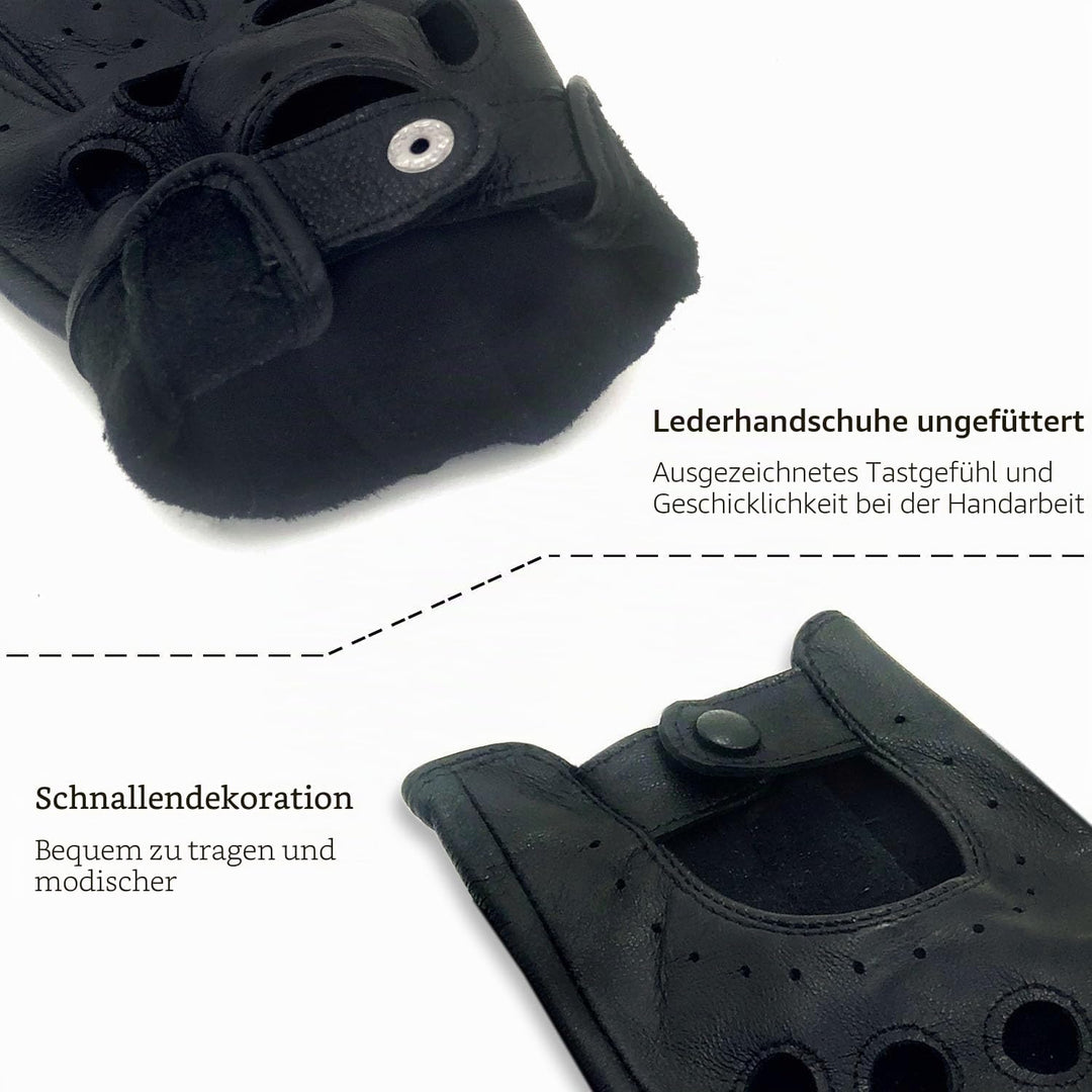 Damen Retro Weiche nd Dünne Ausgezeichnete Lammfell Leder Qualität Touchscreen Fahrhandschuhe Medium