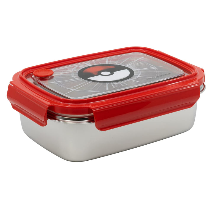 Stor Brotdose Edelstahl Für Kinder Und Erwachsene - 1020 ml Pokemon, Einfarbig