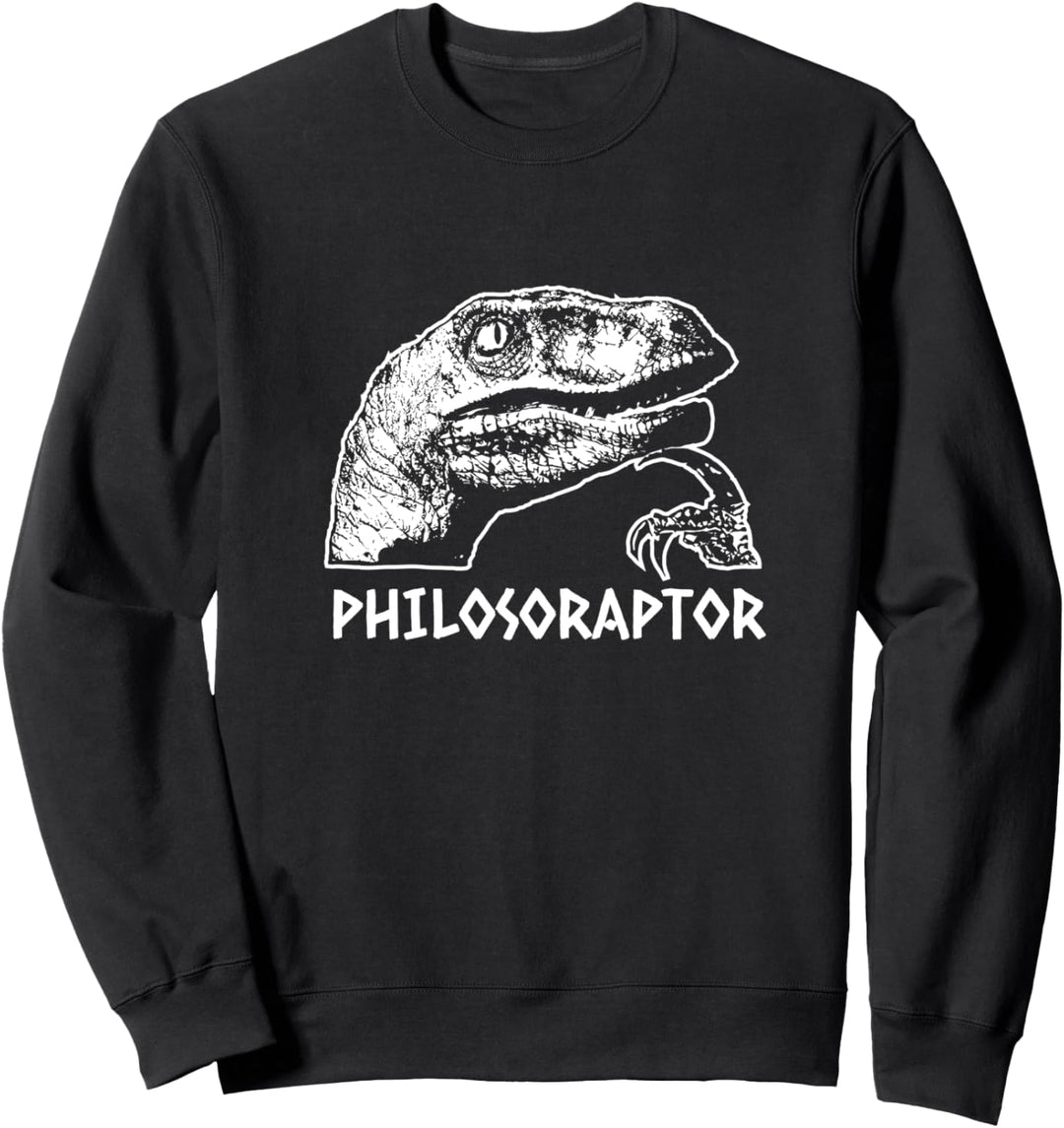 Philosoraptor Meme - Philosophie Dinosaurier Sweatshirt