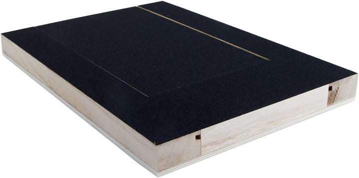 Holz-Feilenbrett mit integrierter Snackbox, Schleifpapier-Welpen-Schleifpad, stabiles Hundepfoten-Kr