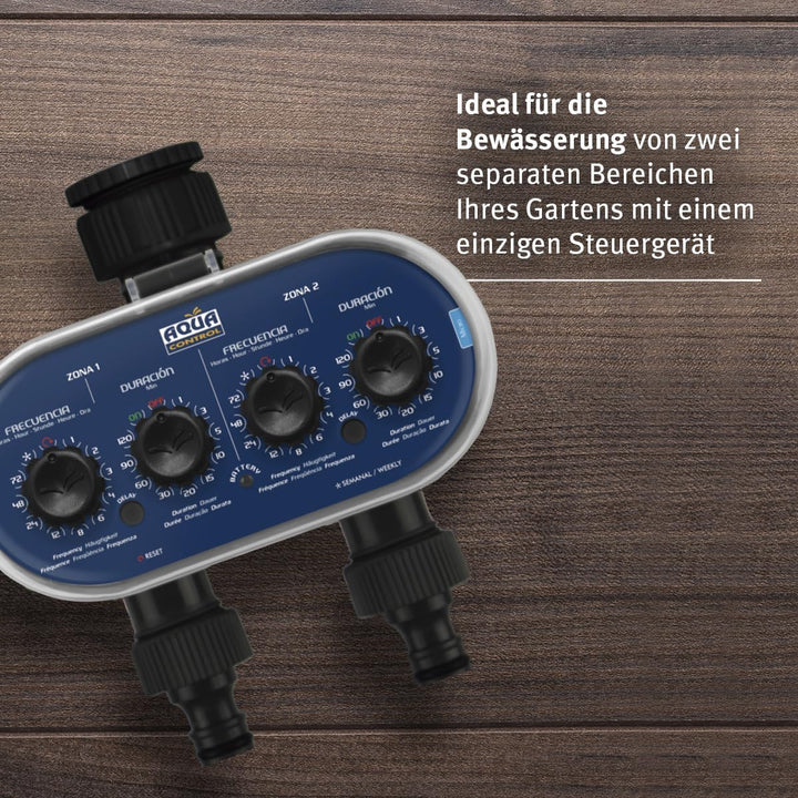 Aqua Control C4011 - Bewässerungsprogrammierer für den Garten - Für alle Arten von Hähnen - Mit 2 ge