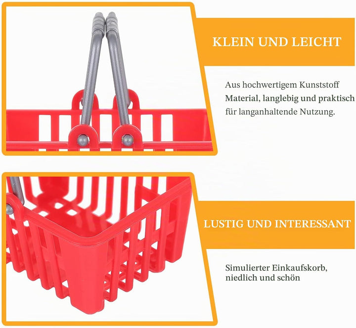 STOBOK STOBOK 10 Mini-Einkaufskorb -Supermarktkörbe -Einkaufskörbe Mit Griff Für Desktop-Dekoration