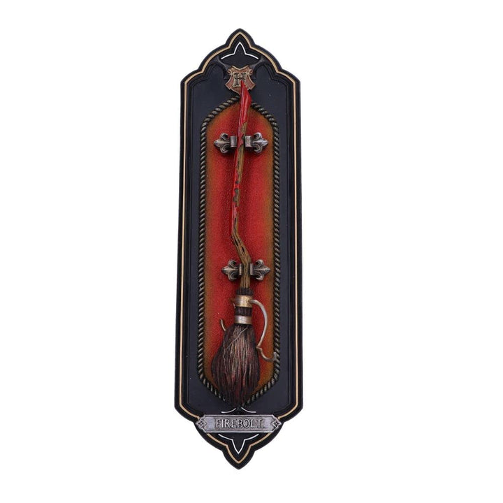 Nemesis Now Offiziell Lizenziertes Harry Potter Firebolt Wandschild, 34,5 cm, Schwarz, Kunststoff, 3
