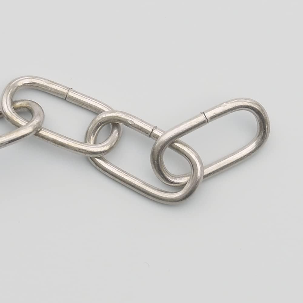 Christoph Palme 10m Eisenkette ø 2mm Glatt Zierkette Rundstahlkette Rundgliederkette Kette (Silber),